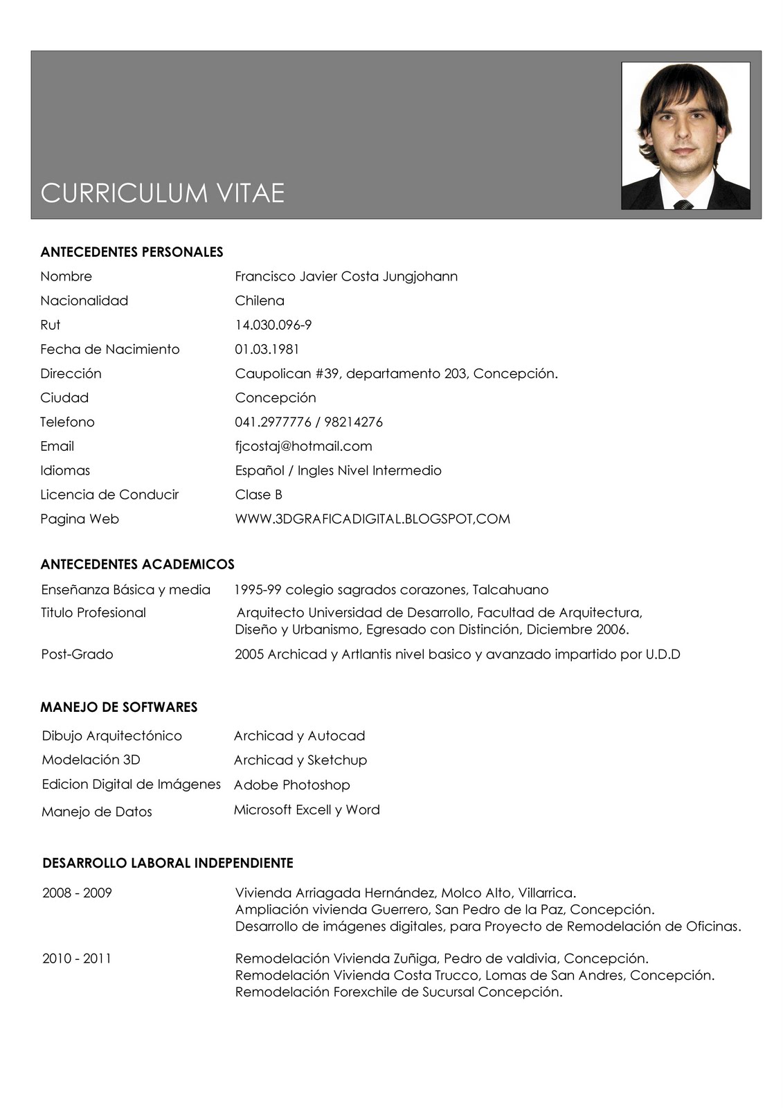 Modelo De Curriculum Vitae Simple Doc Modelo De Curri