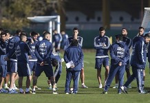 Messi entrenó a la par de sus compañeros