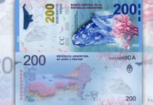 Presentan hoy el nuevo billete de 200 pesos en Puerto Madryn